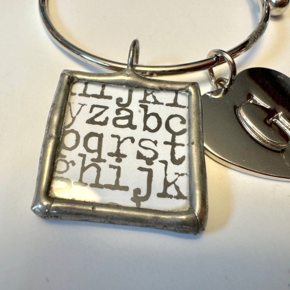 Key Ring "G" "S" Heart for Purse, Backpack - Picture 3 of 10